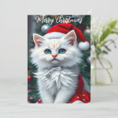単に必要なキャットラフーズのクリスマス シーズンカード (スタンド正面)