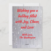 単に必要なキャットラフーズのクリスマス シーズンカード (裏面)