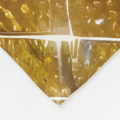 単に必要な黄金の輝き フリースブランケット (角)