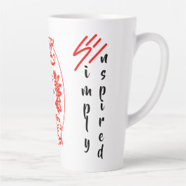 単に必要な"A Cup at a Time"ラテマグカップ カフェラテマグ