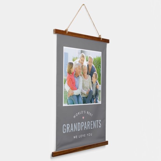 単に愛されたパーソナライズされたギフト写真の壁タペストリー 吊り下げ型タペストリー (傾斜あり)