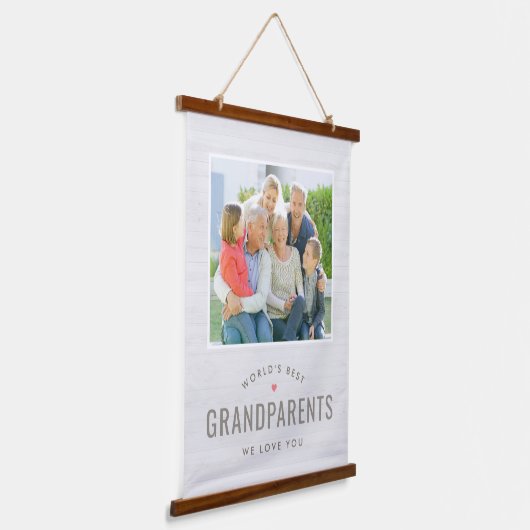単に愛されたパーソナライズされたギフト写真の壁タペストリー 吊り下げ型タペストリー (傾斜あり)