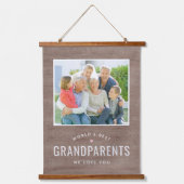 単に愛されたパーソナライズされたギフト写真の壁タペストリー 吊り下げ型タペストリー (正面)