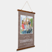 単に愛されたパーソナライズされたギフト写真の壁タペストリー 吊り下げ型タペストリー (傾斜あり)