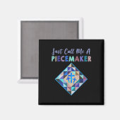 単に断片的な色のファビックなキルティングと呼ぶ マグネット (正面/裏面)