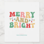 単に明カラフルるいメリーストリングライト ワインラベル (シングルラベル)