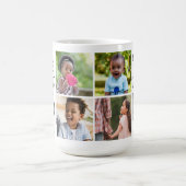 単に最高のパパ4写真カスタム コーヒーマグカップ (中央)