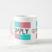 単に根本的な二重側面のマグ コーヒーマグカップ (正面左)