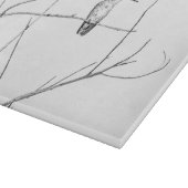 単に棒の上のハミングバード カッティングボード (角)