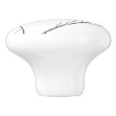 単に棒の上のハミングバード セラミックノブ (側面)