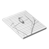 単に棒の上のハミングバード ノートパッド (アングル)