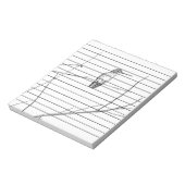 単に棒の上のハミングバード ノートパッド (回転)