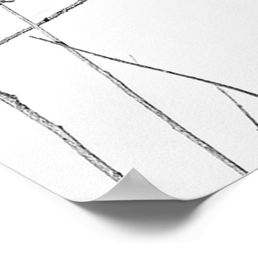 単に棒の上のハミングバード ポスター (角)