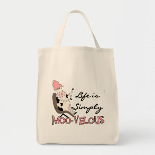 単に牛Moovelous Tシャツおよびギフト トートバッグ