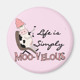 単に牛Moovelous Tシャツおよびギフト マグネット