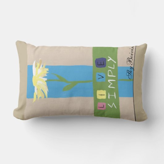 単に生きる ランバークッション (正面)