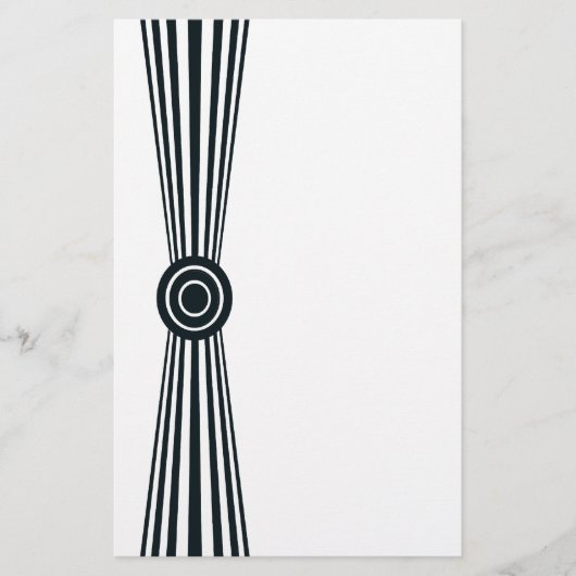 単に白黒 便箋 (正面)