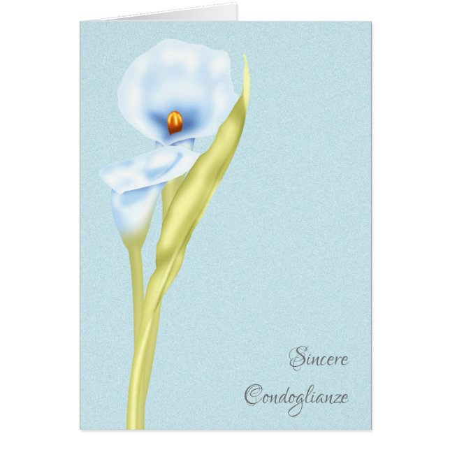 単に示されるCondoglianzeの誠実なイタリア語 (正面)