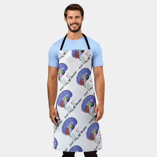 単に私を賢い解剖学的な脳の姿勢と呼ぶ エプロン (着用した状態)