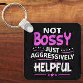 単に積極的に役に立たないおもしろいことわざF キーホルダー (正面)