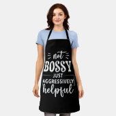 単に積極的に役に立たないおもしろい諺 エプロン (着用した状態)