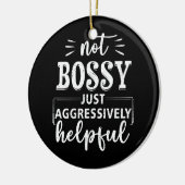 単に積極的に役に立たないおもしろい諺 セラミックオーナメント (左)