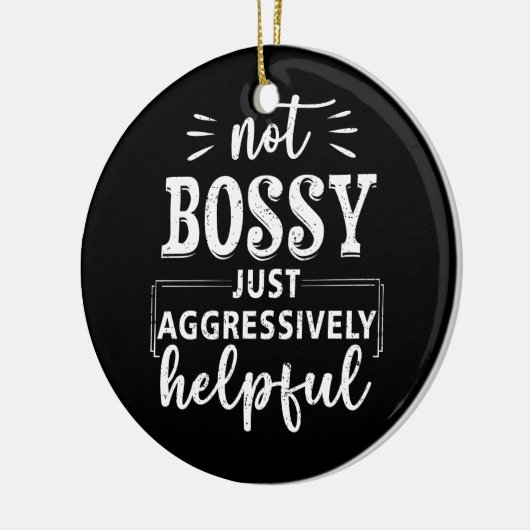 単に積極的に役に立たないおもしろい諺 セラミックオーナメント (左)