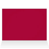 単に素晴らしい放射赤い写真のテーブルカード (内部横(上))