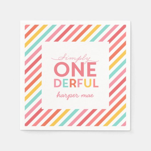 単に素晴らしい スタンダードカクテルナプキン (正面)