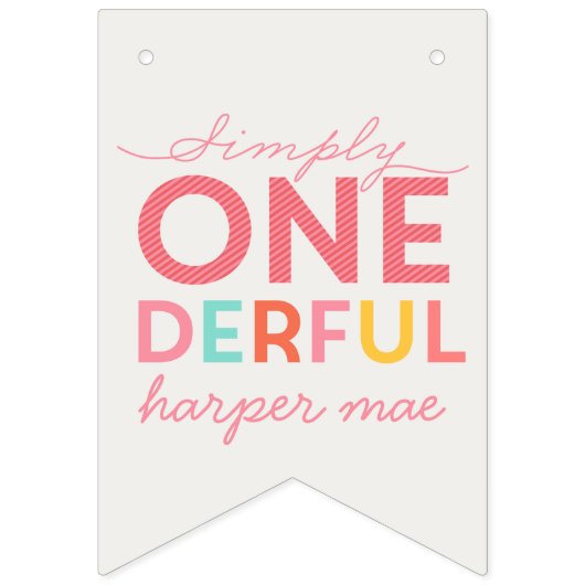 単に素晴らしい バンティングフラッグ (第1の旗)