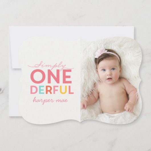 単に素晴らしい 招待状 (正面)