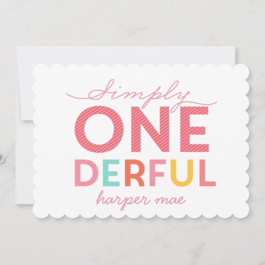 単に素晴らしい 招待状 (正面)