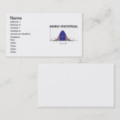 単に統計的(鐘のカーブの態度) 名刺 (正面/裏面)