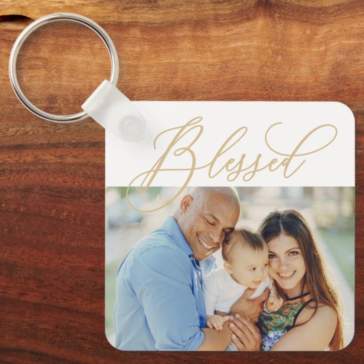 単に編賛美集できるカラー写真キーチェーン キーホルダー (正面)