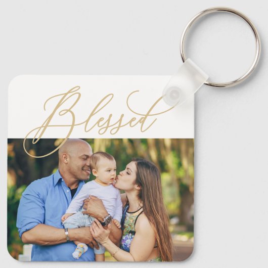 単に編賛美集できるカラー写真キーチェーン キーホルダー (裏面)