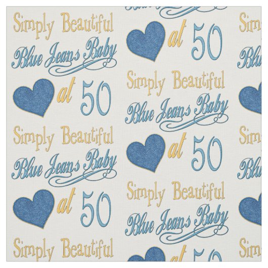 単に美しい第50誕生日 ファブリック (見本)