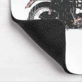 単に美しくクラシックなオートバイ マウスパッド (コーナー)