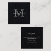 単に自分のパーソナライズItモノグラム スクエア名刺 (正面/裏面)
