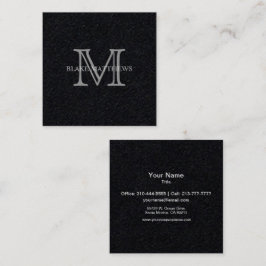 単に自分のパーソナライズItモノグラム スクエア名刺