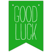 単に色とテキスト:幸運 バンティングフラッグ (第3の旗)