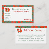 単に花素晴らし咲きデザイナーの名刺 割引カード (正面/裏面)