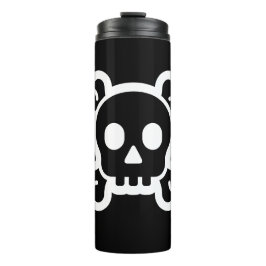 単に記号/アイコン-スカル及び骨 + アイディア タンブラー