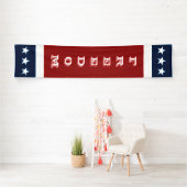 単に記号-完全な星 + あなたの文字及びアイディア 横断幕 (インサイチュ)