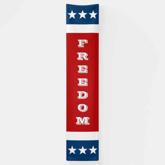 単に記号-完全な星 + あなたの文字及びアイディア 横断幕 (縦)