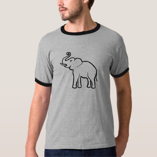 単に象 Tシャツ (正面)