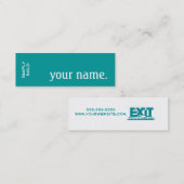 単に販売される不動産を出て下さい。 細い名刺 スキニー名刺 (正面/裏面)