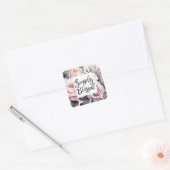 単に賛美クリスチャンことわざフローラ スクエアシール (封筒)