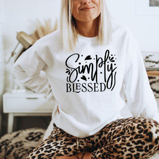 単に賛美クリスチャンのSweatshirt for Women スウェットシャツ