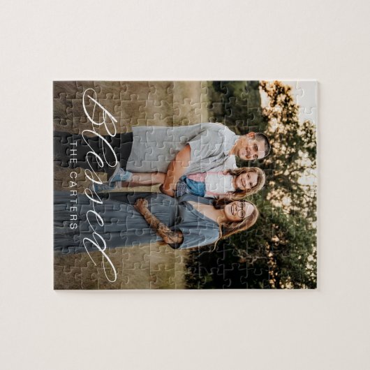 単に賛美パーソナライズされた写真パズル ジグソーパズル (横)