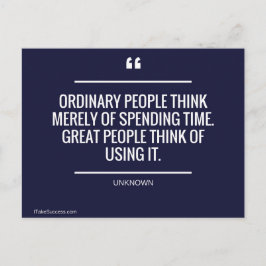 単に過考えごしている庶民 ポストカード